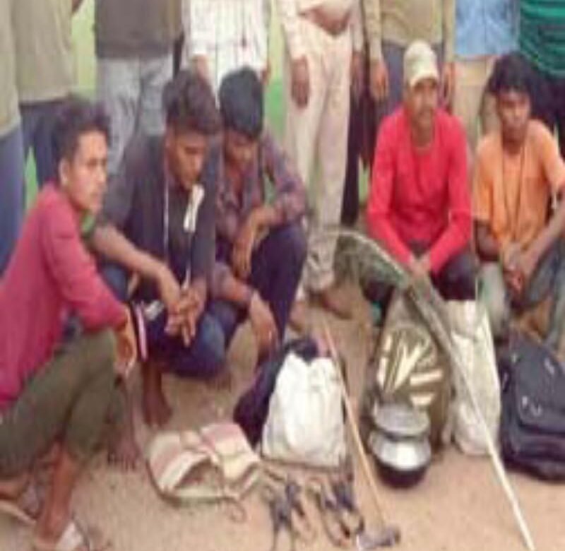 गुलेलबाज शिकारी इंद्रधनुषी गिलहारी का शिकार करने वाले वन विभाग की गिरफ्त में