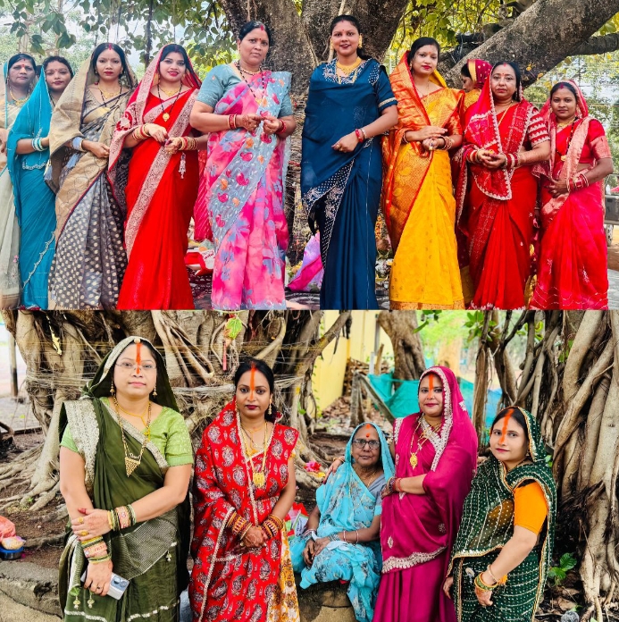 सुहागिनों ने किया वट वृक्ष का पूजन, पति की लंबी उम्र और परिवार की खुशहाली के लिए