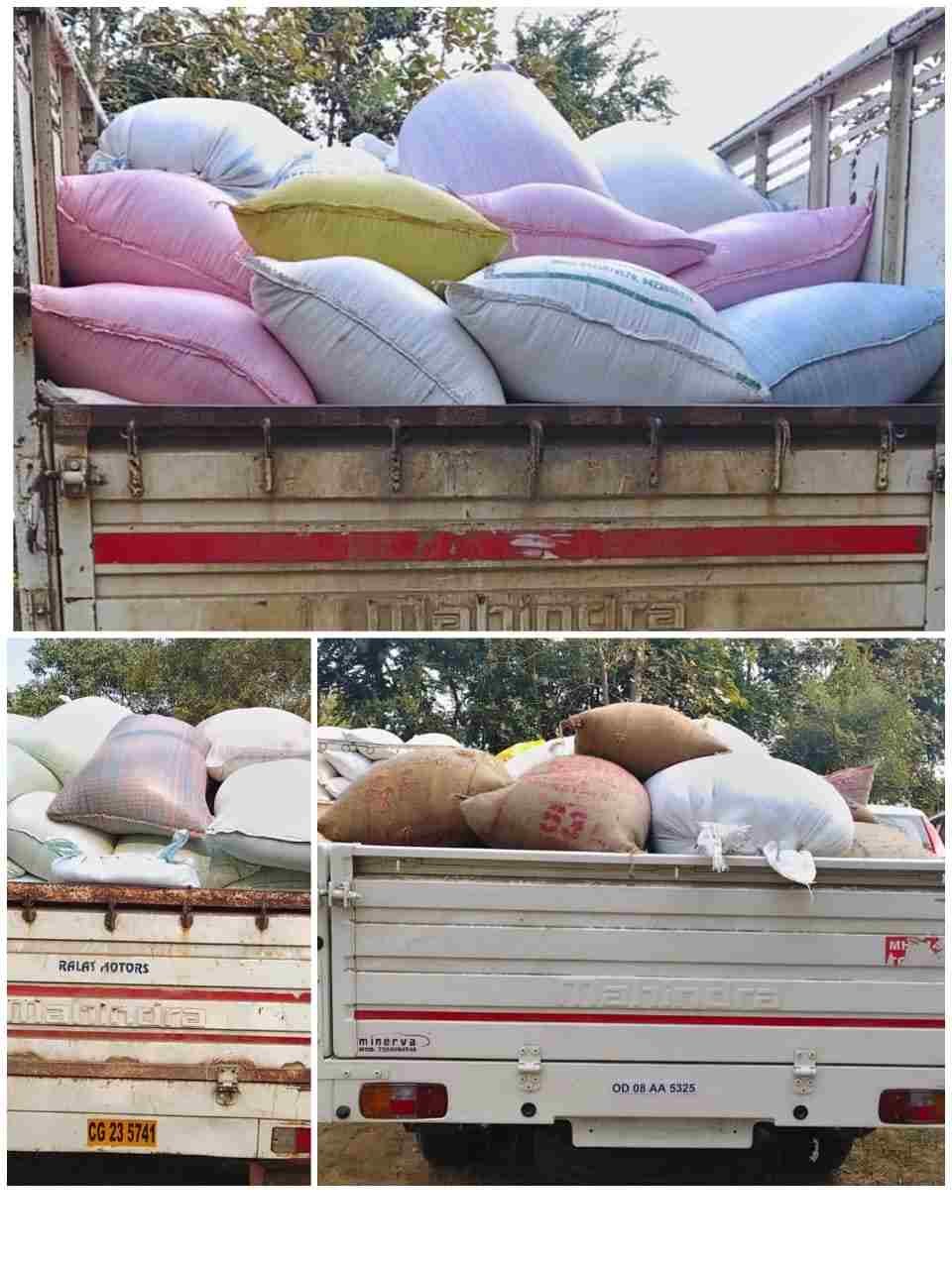 अवैध धान जब्त