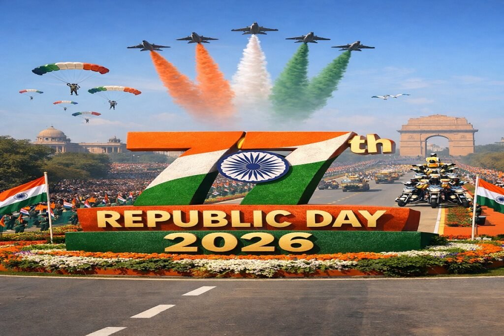77th Republic Day 2026 Updates: 77वें गणतंत्र दिवस पर पीएम मोदी का देशवासियों को संदेश, दिल्ली से LoC तक कड़ी सुरक्षा व्यवस्था