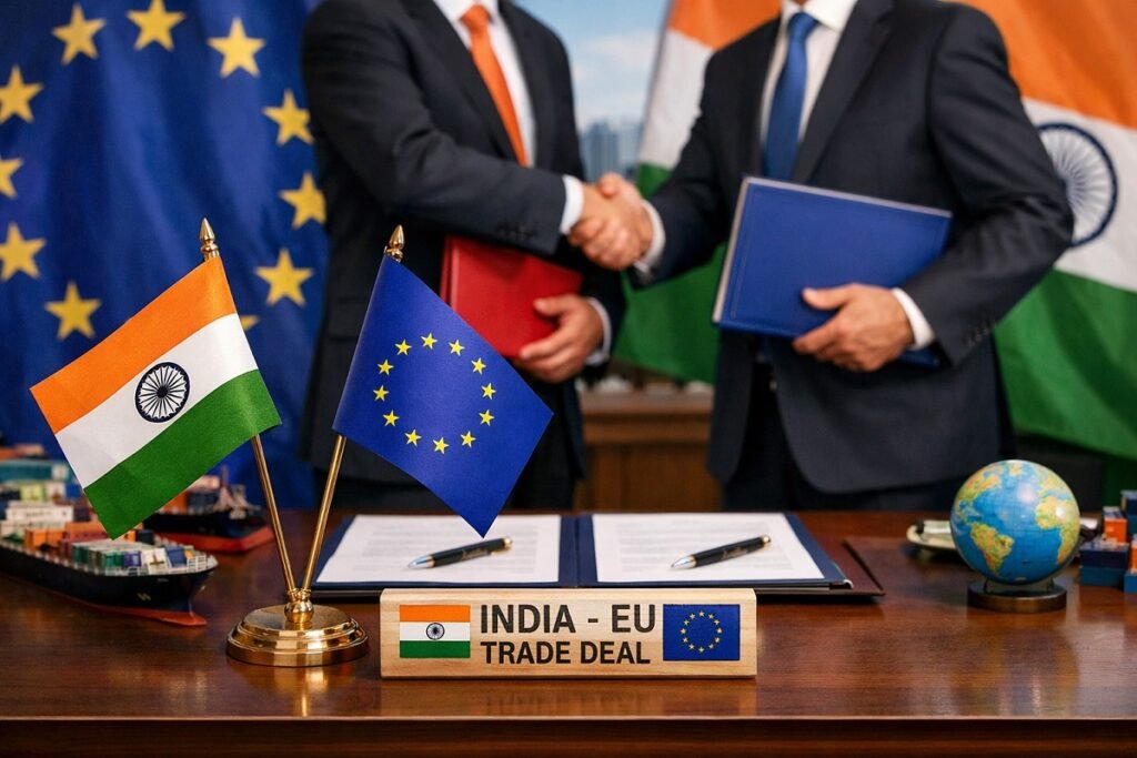 India EU Trade Deal : 18 साल की कोशिश रंग लाई, आज भारत और EU करेंगे बड़ा व्यापार समझौता; जानें कौन-कौन चीजें होंगी सस्ती India EU Trade Deal