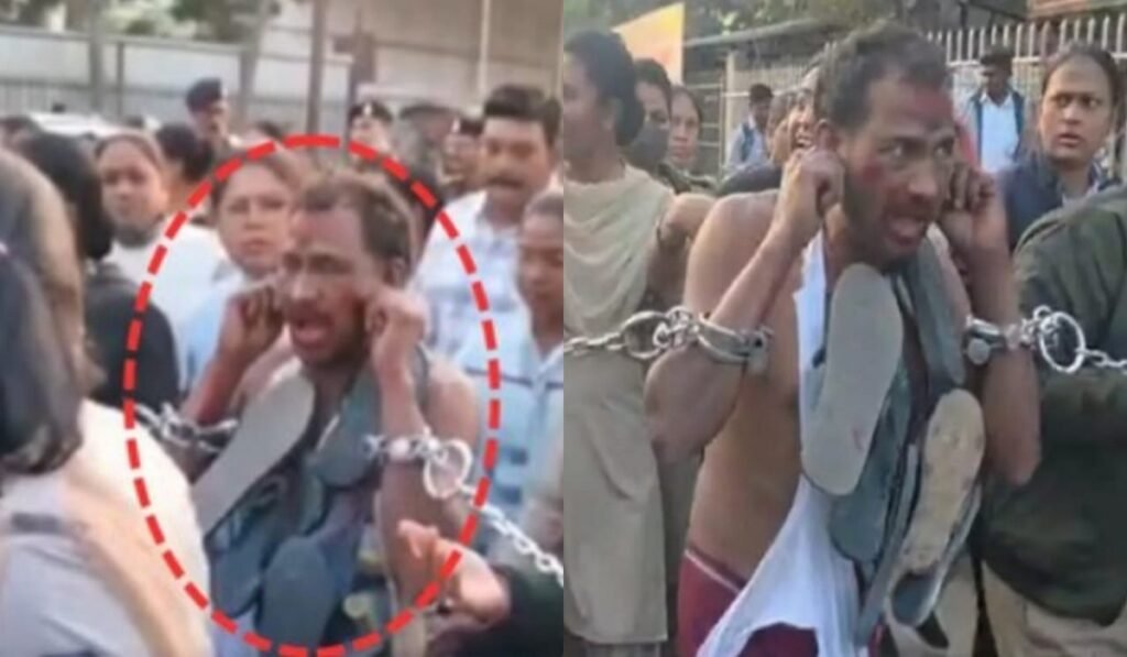 Raigarh Police Action Viral: महिला पुलिसकर्मी के साथ अभद्रता करने वाले आरोपी को चप्पलों की माला पहनाकर कराई गई परेड