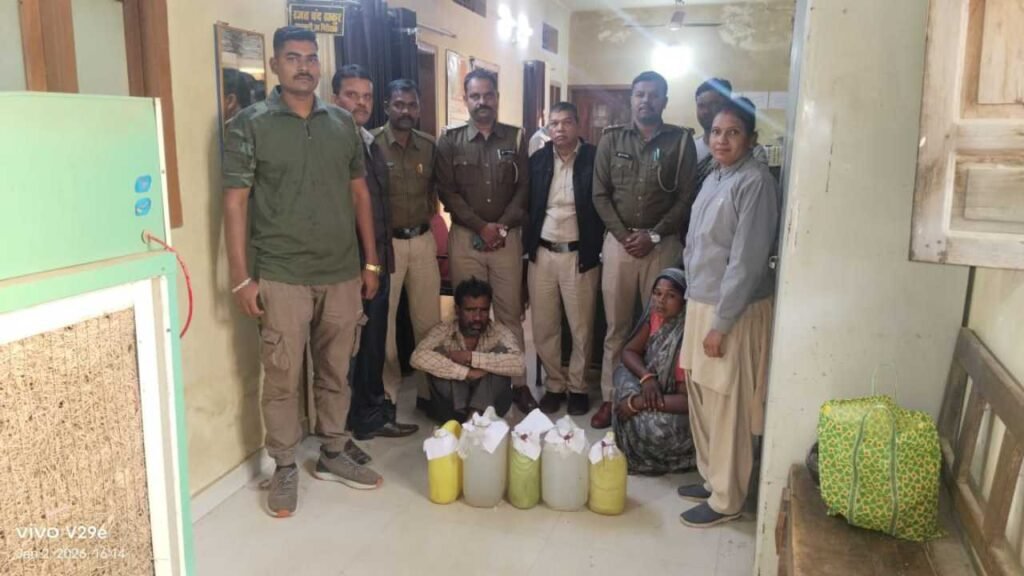 अवैध शराब जब्त