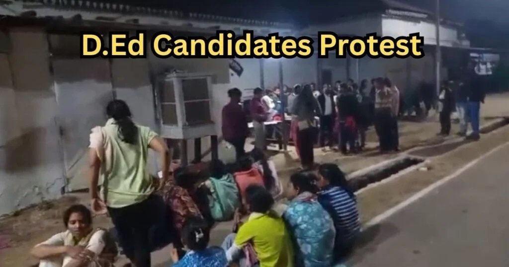 Raipur D.Ed Candidates Protest